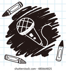 microphone doodle drawing