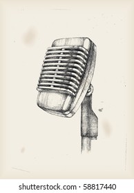 Microphone -drawing