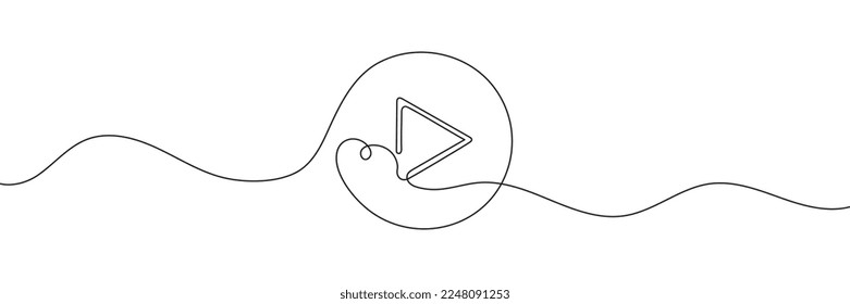 The microphone is drawn in one line on a white background