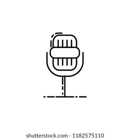 microphone dusk style icon. Element of birthday party in dusk style icon for mobile concept and web apps. Thin line microphone icon can be used for web and mobile