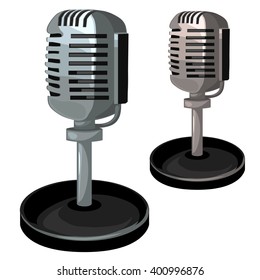 Microphone. Equipment recording Studio. Vector illustration.