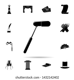 microphone for filming icon. Universal set of cinema and teatr for website design and development, app development