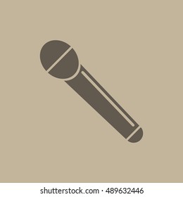 Microphone Flat design