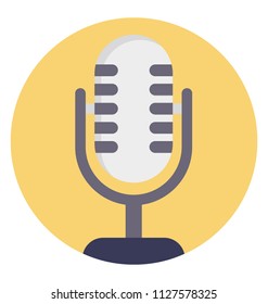 Microphone flat design icon