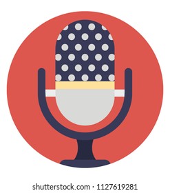 Microphone flat design icon