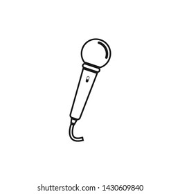 Microphone flat Icon Logo Vector
