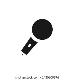 Microphone flat Icon Logo Vector