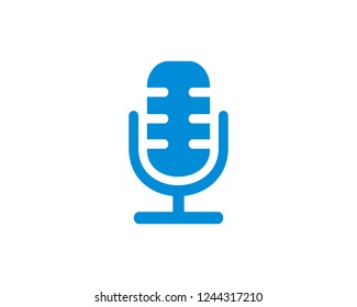 microphone Flat  icon symbols vector