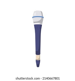 Microphone Flat Illustration. Clean Icon Design Element on Isolated White Background