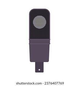 Microphone Flat Illustration. Clean Icon Design Element on Isolated White Background