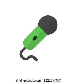 microphone flat vector icon