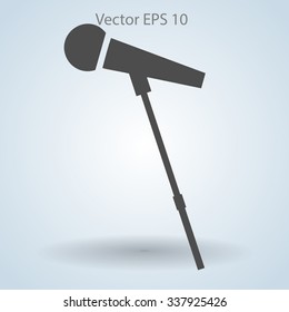 the microphone is at the front vector