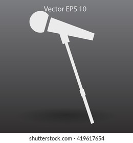 the microphone is at the front vector