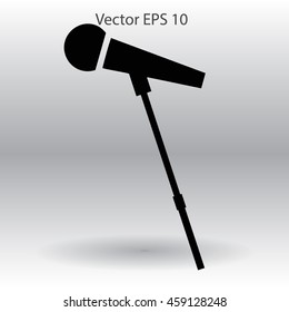 the microphone is at the front vector
