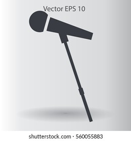 the microphone is at the front vector