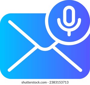 microphone gradient icon illustration vector