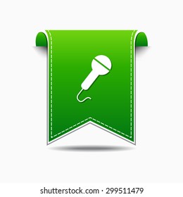 Microphone Green Vector Icon Design