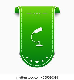 Microphone Green Vector Icon Design