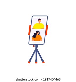 Microphone, headphone, vector icon for podcast, media hosting. Design template set for recording studio symbol, logo, emblem and label. Voice sign, color trendy illustration 