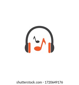 Símbolo vectorial del logotipo del icono Micrófono y auriculares