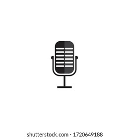 Símbolo vectorial del logotipo del icono Micrófono y auriculares