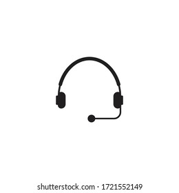 Microphone and Headphones icon logo vector symbol