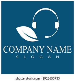 Microphone and Headphones icon logo vector symbol