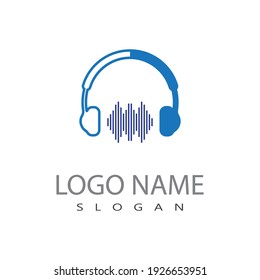 Microphone And Headphones Icon Logo Vector Symbol