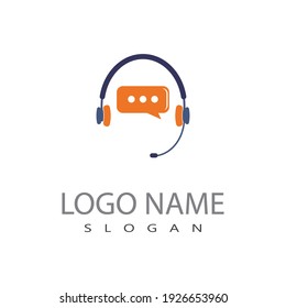 Símbolo del vector del logotipo del icono Micrófono y auriculares