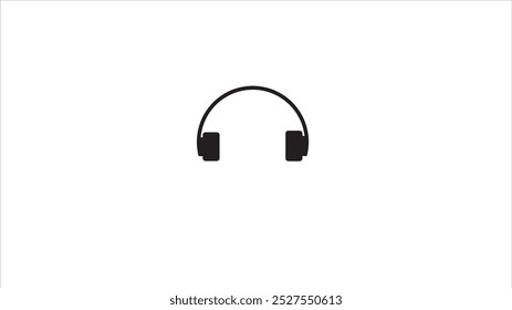 Microphone and Headphones icon logo vector symbol on white backlogged.