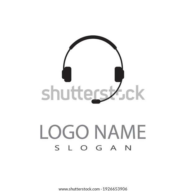 Microphone Headphones Icon Logo Vector Symbol Stock Vector (Royalty ...