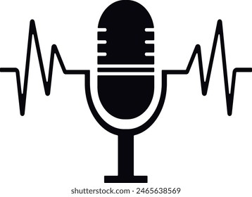 Microphone And Headphones Icon Set