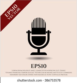Microphone high quality icon