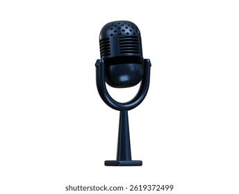  Icono de micrófono Ilustración 3D Render

