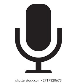 Icono de micrófono. Grabación de audio, Símbolo de voz, Elemento UI