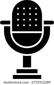 Icono de micrófono para grabación y transmisión de audio