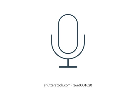 Microphone icon for audio recording and communication