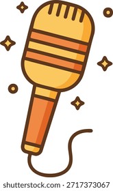Icono de micrófono para el rendimiento de grabación de audio