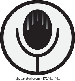 
icono de micrófono objeto de diseño de spot de audio voz hablar de sonido de micrófono de estudio