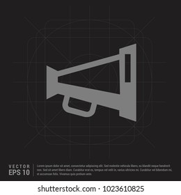 Microphone icon - Black Creative Background