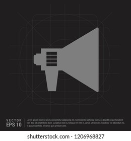 Microphone icon - Black Creative Background - Free vector icon