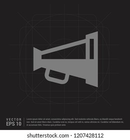 Microphone icon - Black Creative Background - Free vector icon