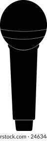 Microphone Icon black eps format