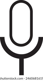 microphone icon black and white