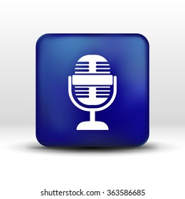 microphone icon broadcasting isolated broadcast journalist record .