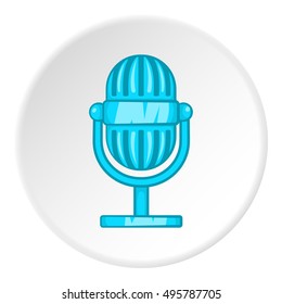 Microphone icon. Cartoon illustration of microphone vector icon for web