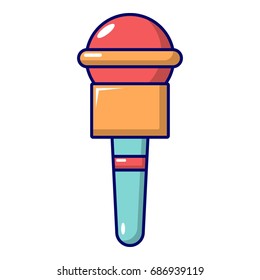 Microphone icon. Cartoon illustration of microphone vector icon for web design