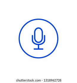 Microphone icon in circle