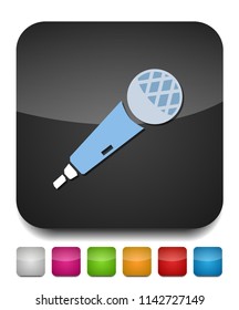 Microphone icon, communication icon, audio record mic
