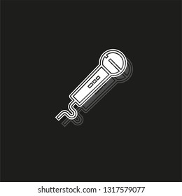 Microphone icon, communication icon, audio record mic